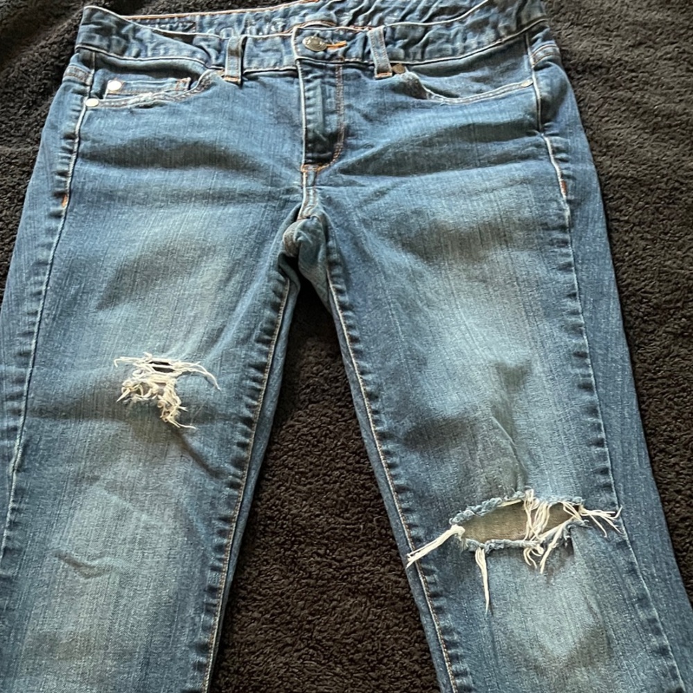 Calvin Klein Jeans Blue Ripped Skinny Jeans 28/6